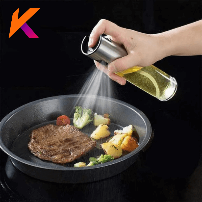 Kit Spray Pulverizador Borrifador Azeite Vinagre Vidro Compacto Prático Cozinha Controle Dosagem Higiene Versátil Econômico