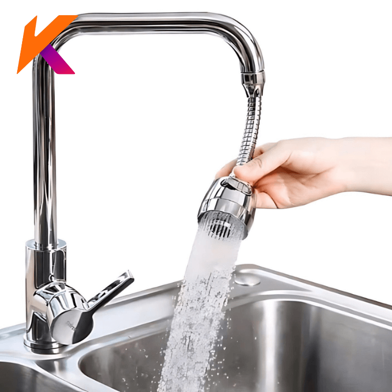 Bico Arejador Extensor Articulado Para Torneiras 360 Inox